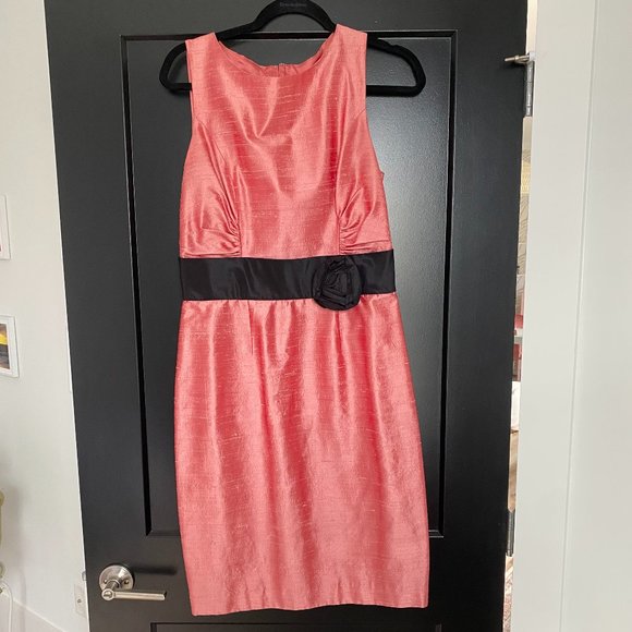 Kay Unger Dresses & Skirts - Pink Silk Kay Unger Size 10 Sheath Cocktail Dress